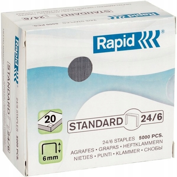 

Zszywki Rapid Standard 24/6 5000 Szt