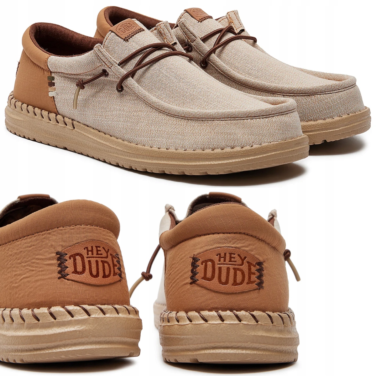 Hey Dude Pánské Polobotky Pohodlné Látkové Boty Lehké Mokasíny vel. 44
