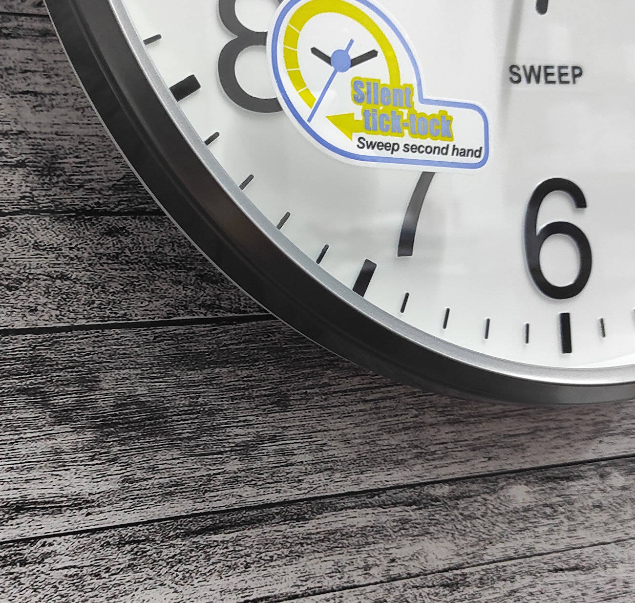 CZYTELNY CICHY ZEGAR ŚCIENNY JVD HP684.2 30,5 cm Materiał dominujący tworzywo sztuczne