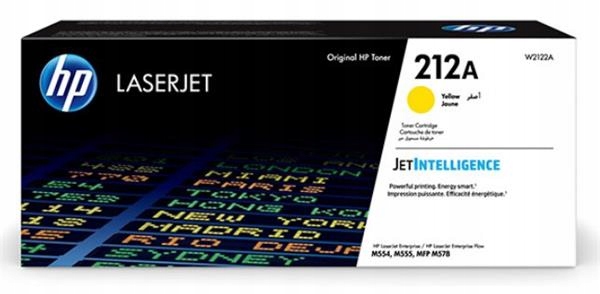 Žltá originálna tonerová kazeta Hp 212A LaserJet (4 500 strán) W2122A
