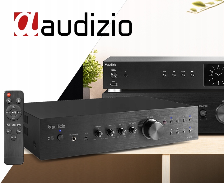 Wzmacniacz 4-kanały 4x100W HiFi BT Audizio czarny Stan opakowania oryginalne