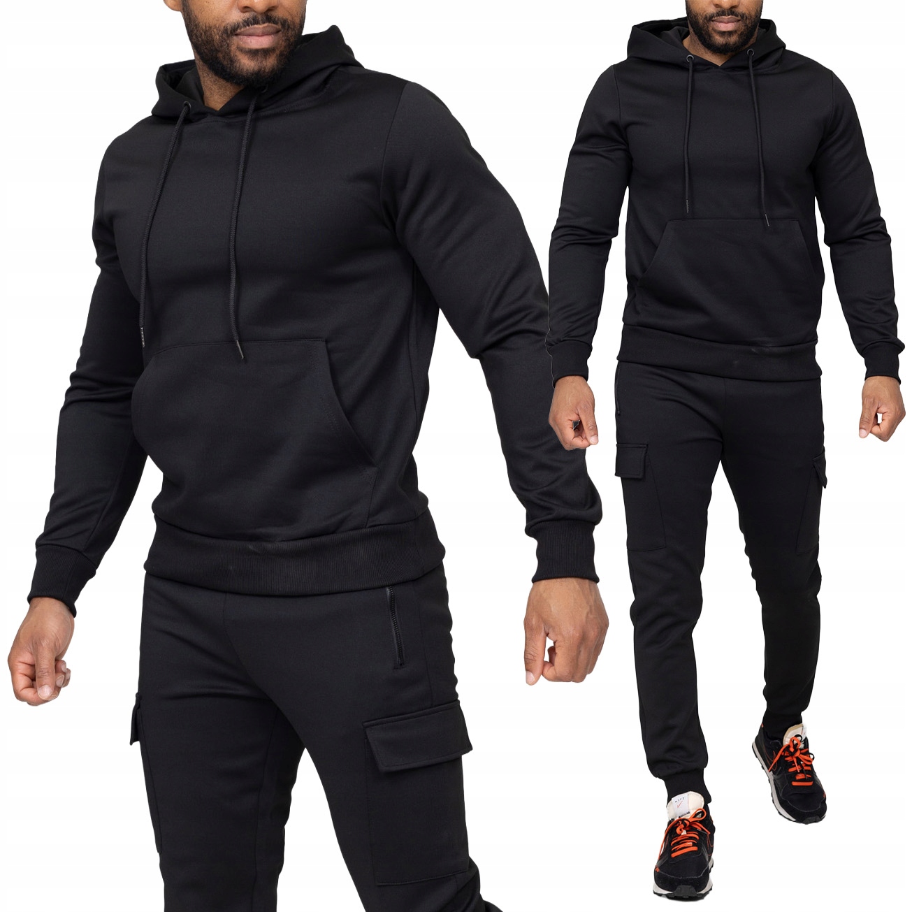 Teplákovka Komplet Mikina Mikina S Klokaní Kapsou A Kapucí Kapsáče Dresové Zayne Paris