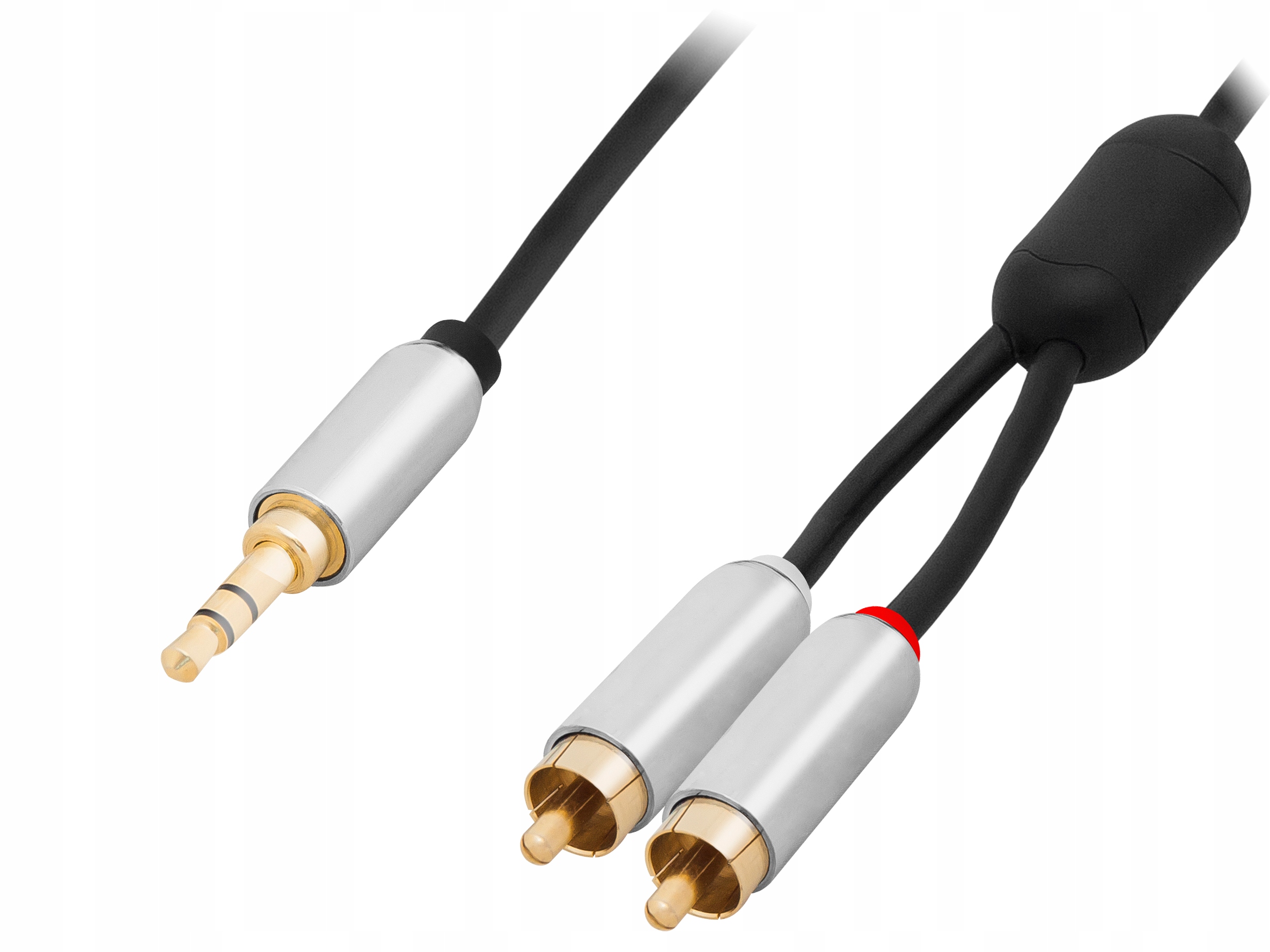 KABEL PRZEWÓD 2X RCA CINCH - JACK 3.5MM GOLD ZŁOTY 1,5M Kod producenta 91-290#
