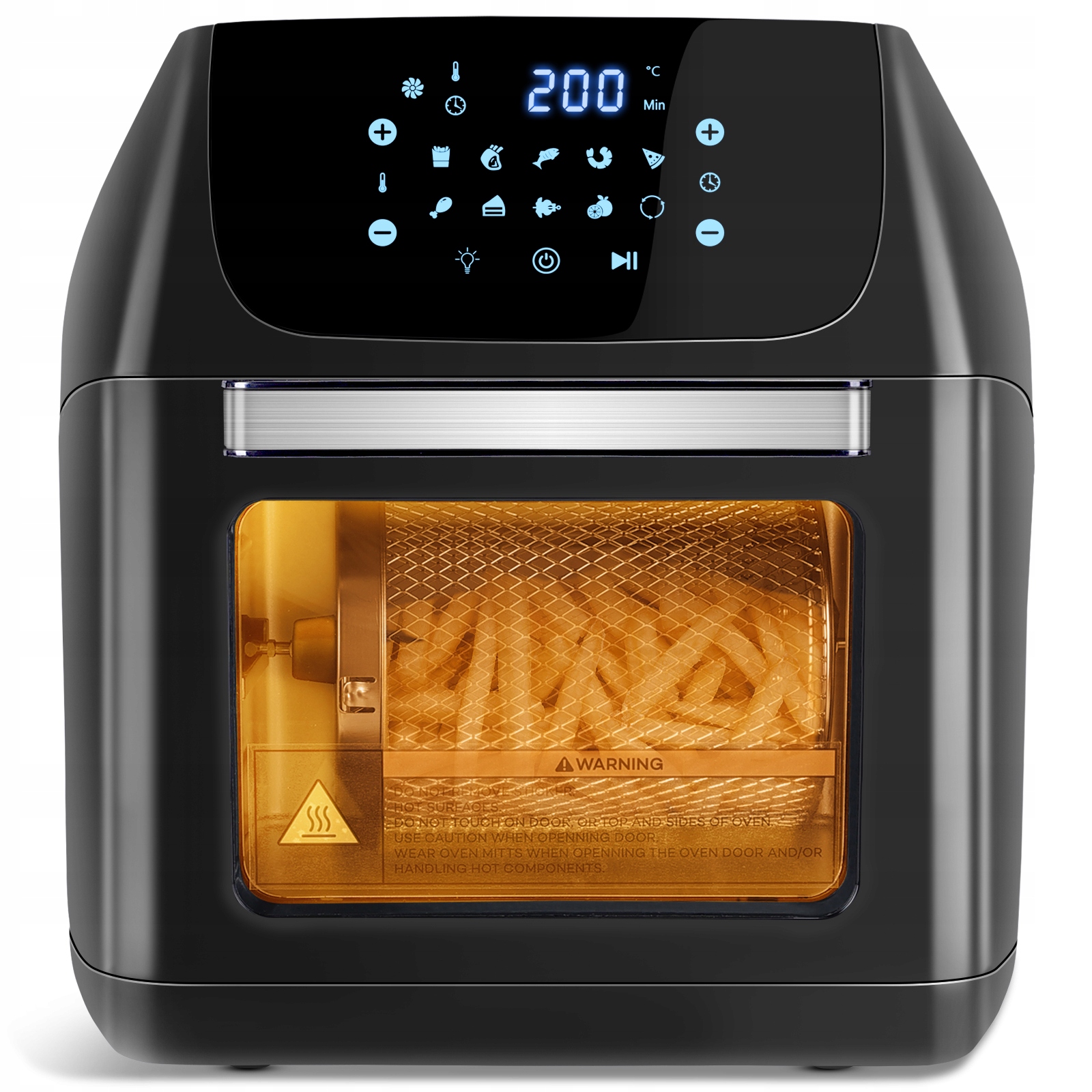 Mini rúra Aigostar Fritéza bez tuku Air Fryer 12 l čierna