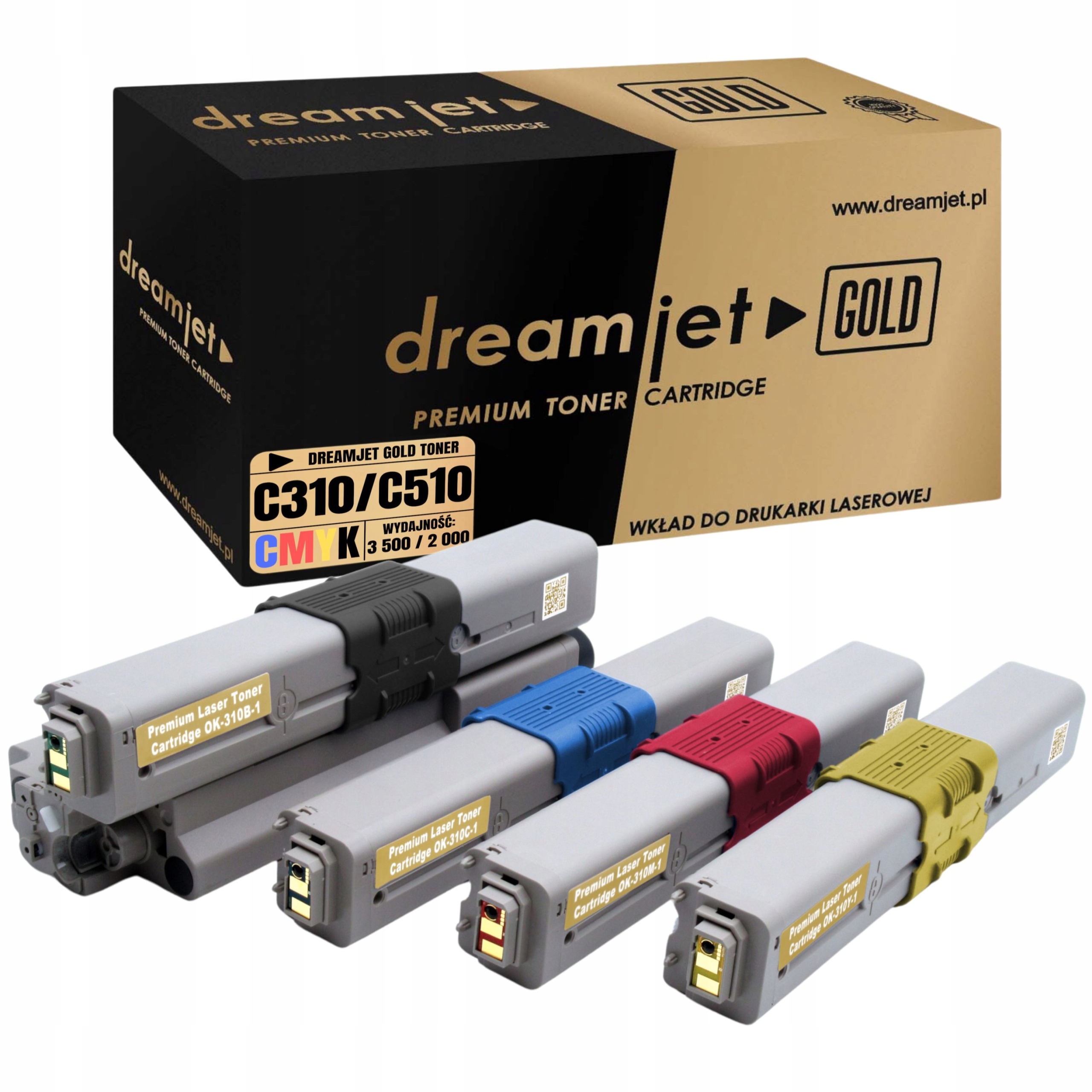 44469803-44469706 Sada náhradních tonerů pro tiskárnu Oki C310 C330 C510