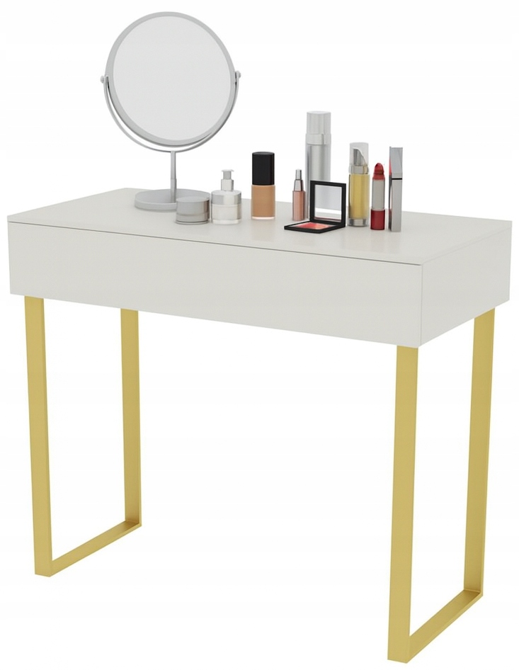 Toaletka konzola Voga 90 cm kašmír zlaté nožičky