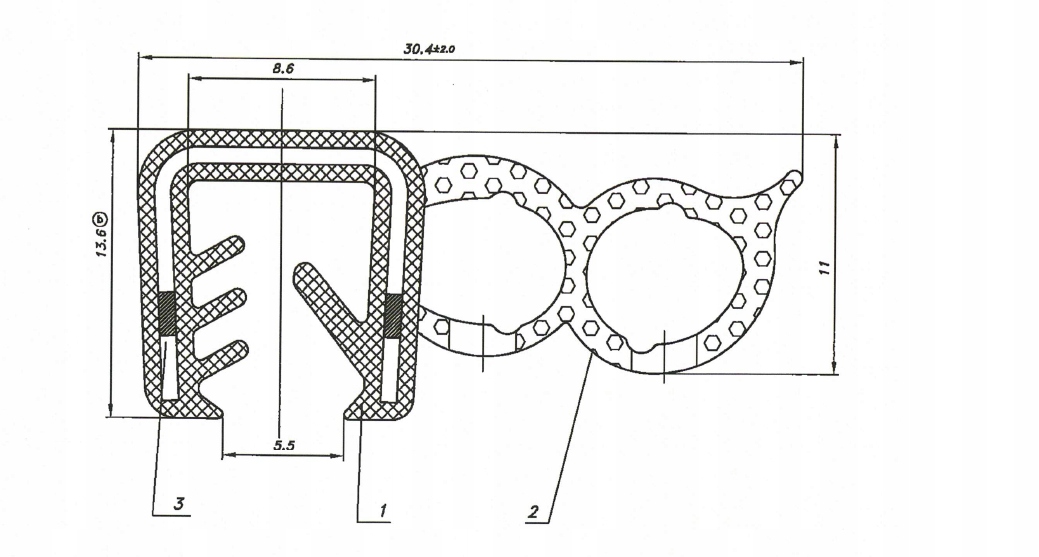Těsnění kabiny 5 m AL164267