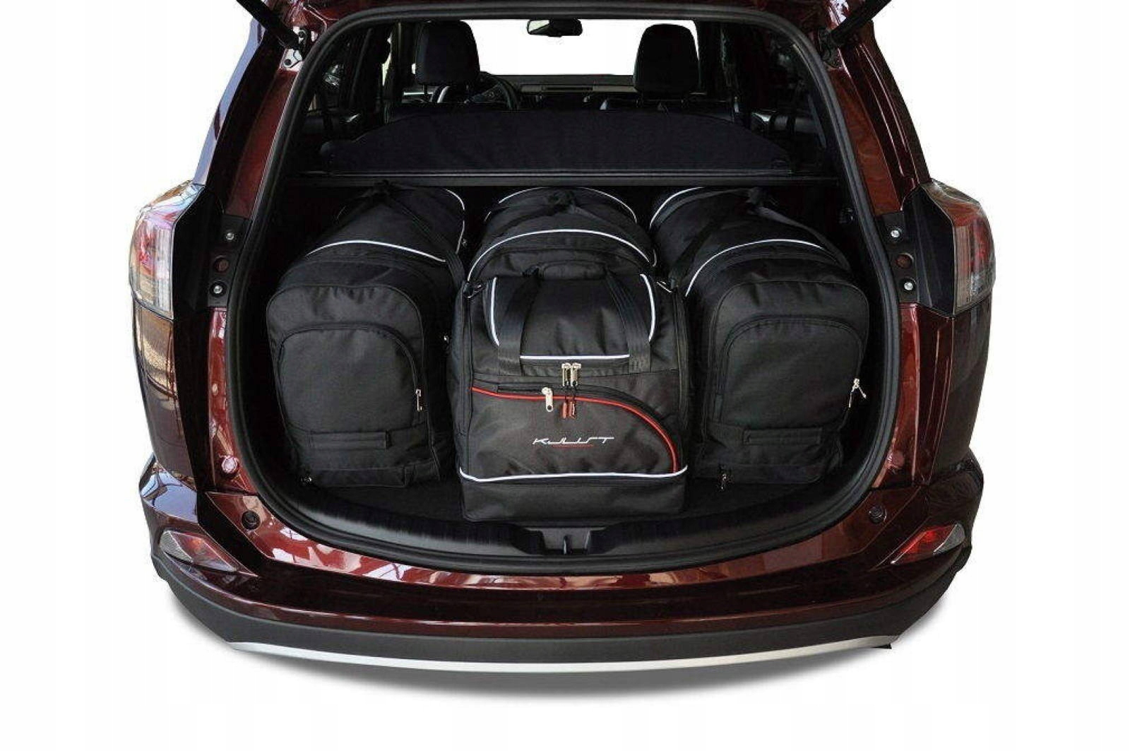 J&j Automotive Sada 4ks cestovných tašiek Sport pre Toyota RAV4 2013-2018