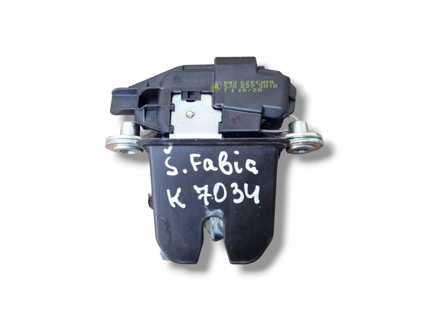 lock bonnet boot Skoda Fabia 2 facelift 5J 2013 5J0827501D