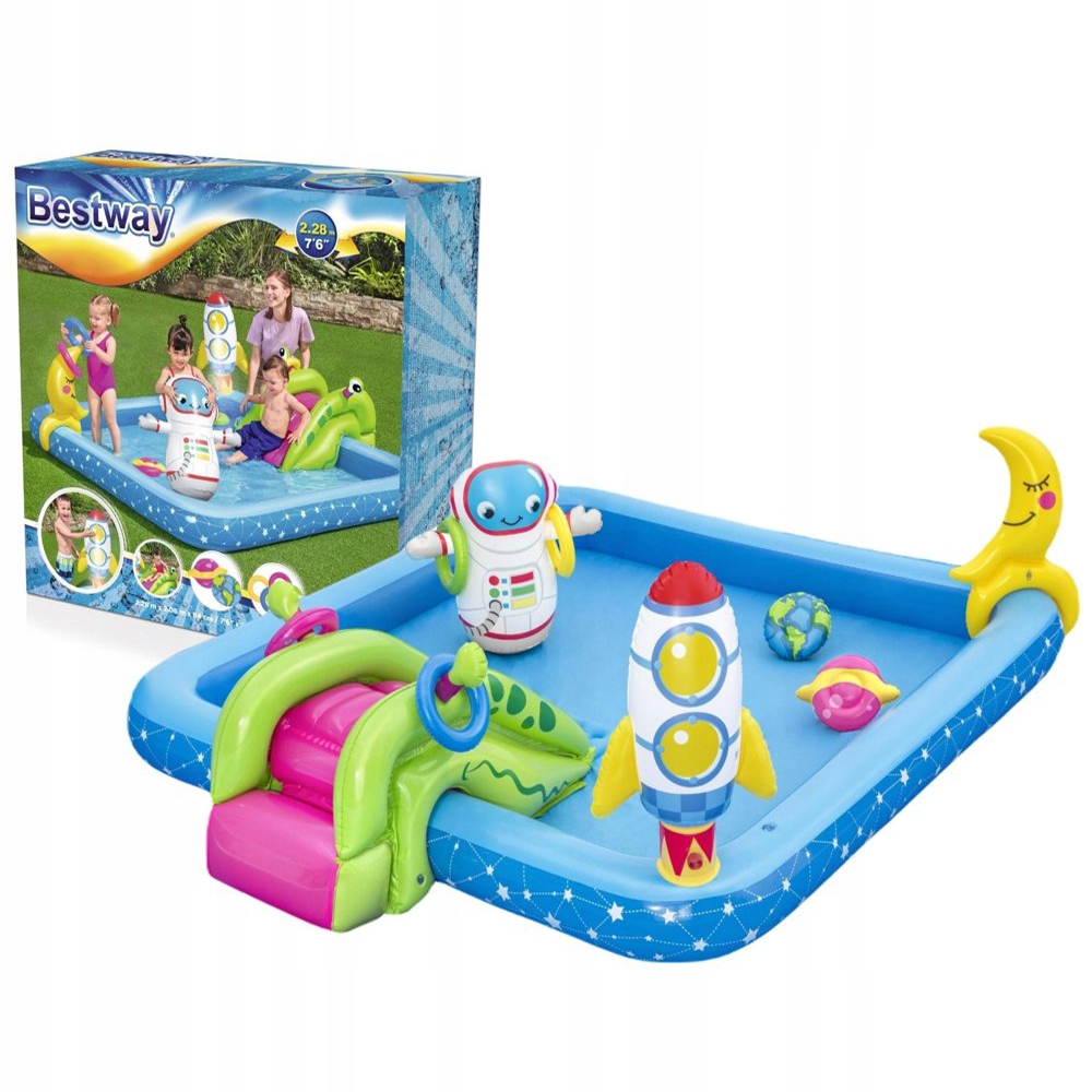 Vodní Dětské Hřiště S Nafukovacím Bazén Fontána Skluzavka Hračky