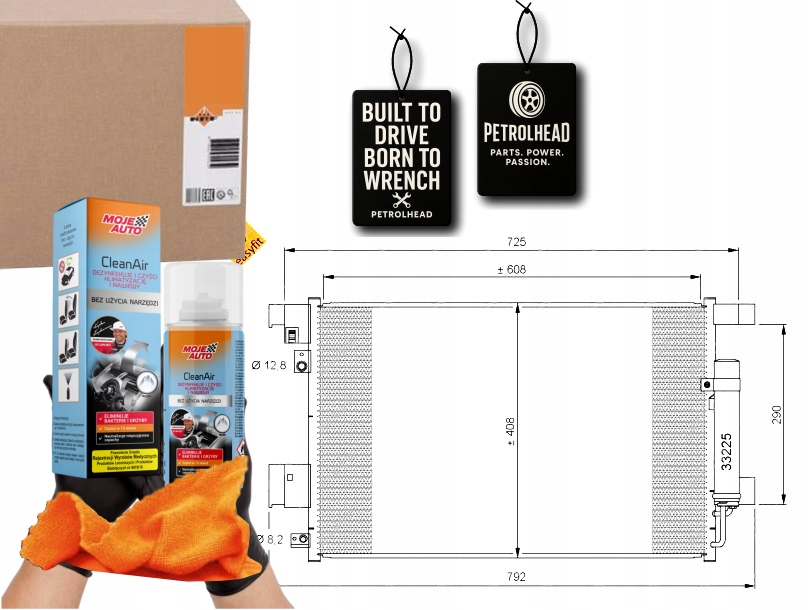 Kondenzátor Klimatizace Peugeot 4007 Lancer 07- Nrf #Petrolhead Pro+ Kit9