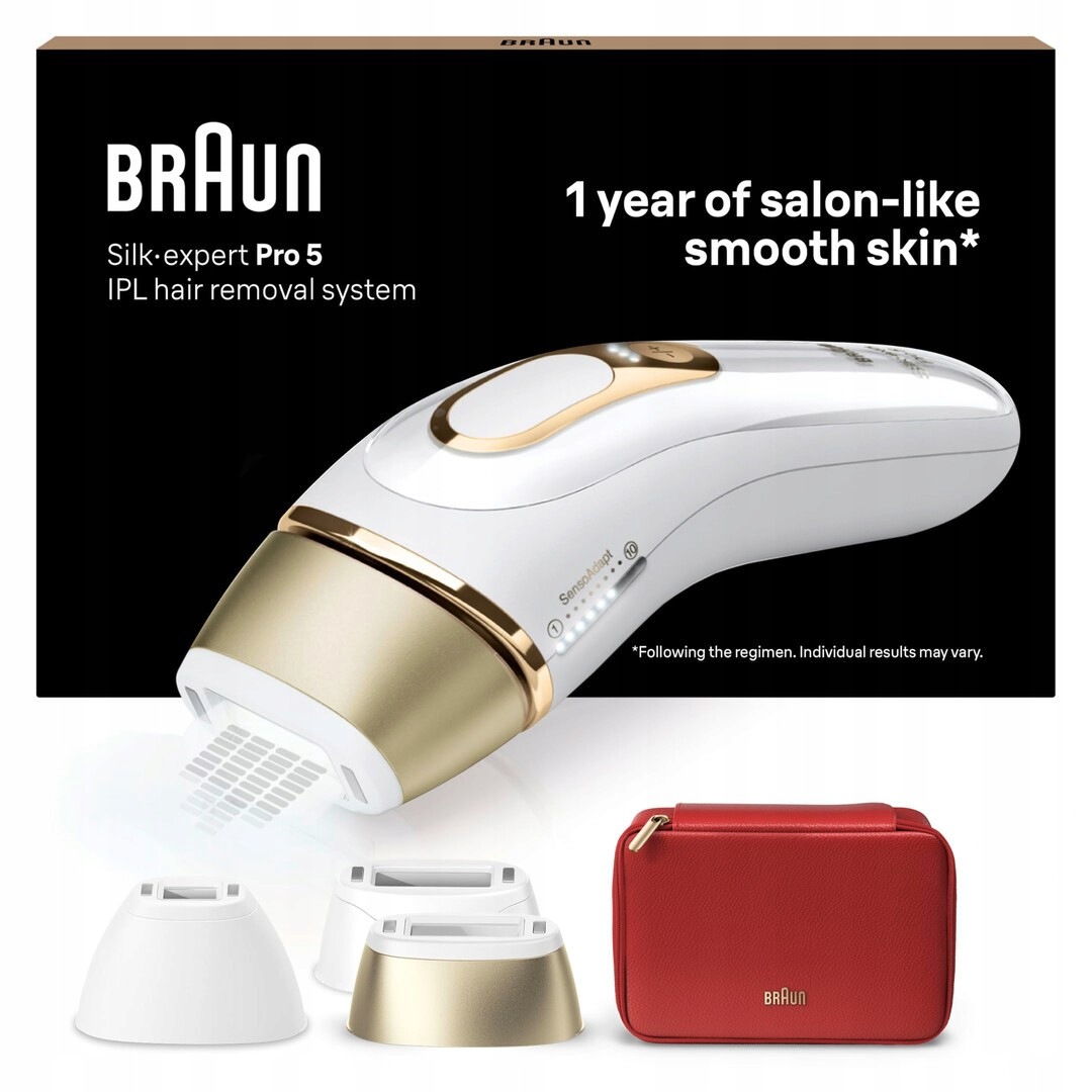 Depilátor Braun PL5262 Silk expert Pro 5 Pulsed Light bílý/zlatý