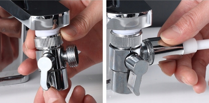 SŁUCHAWKA PRYSZNICOWA NA KRAN ZESTAW NATRYSKOWY Liczba funkcji 3