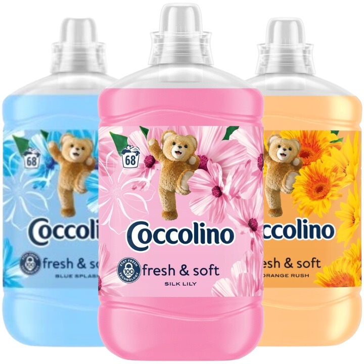 Coccolino tekutá aviváž Fresh & Soft Sada Mix 3x1,7L 204 praní