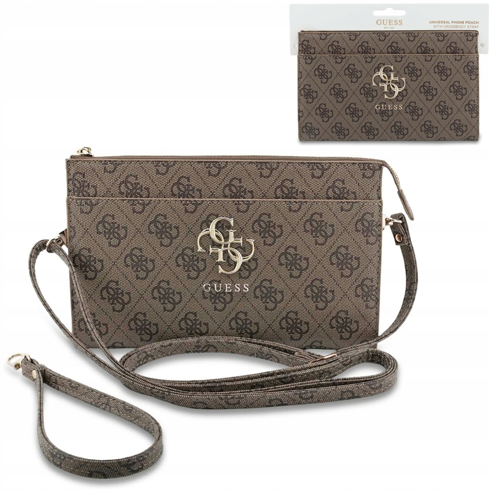Guess 4G originální malá kabelka 2v1 crossbody pouzdro na telefon a klíče