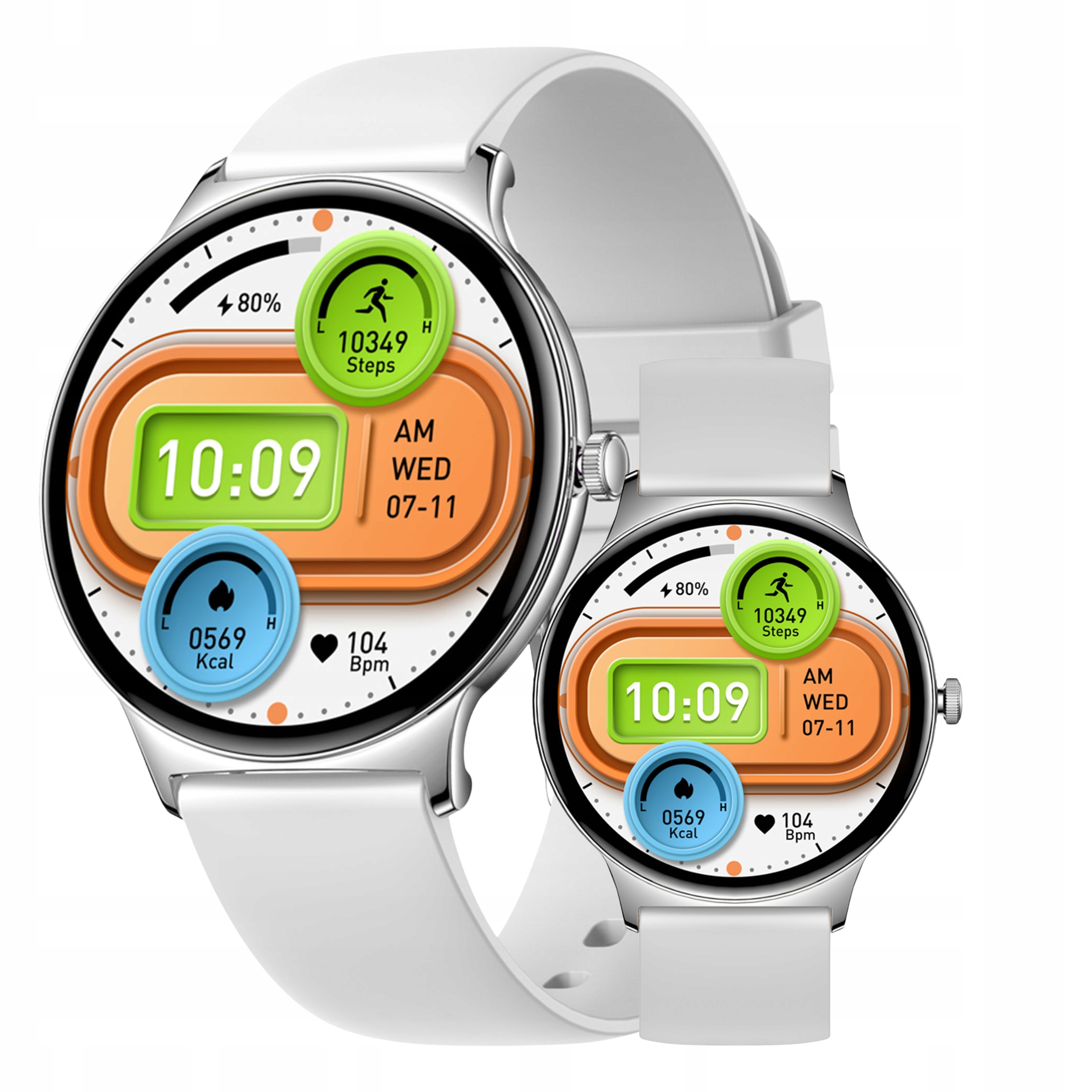 Chytré Hodinky Colmi V89 stříbrné 1.43" Amoled, Bluetooth volání, 100 sportovních režimů