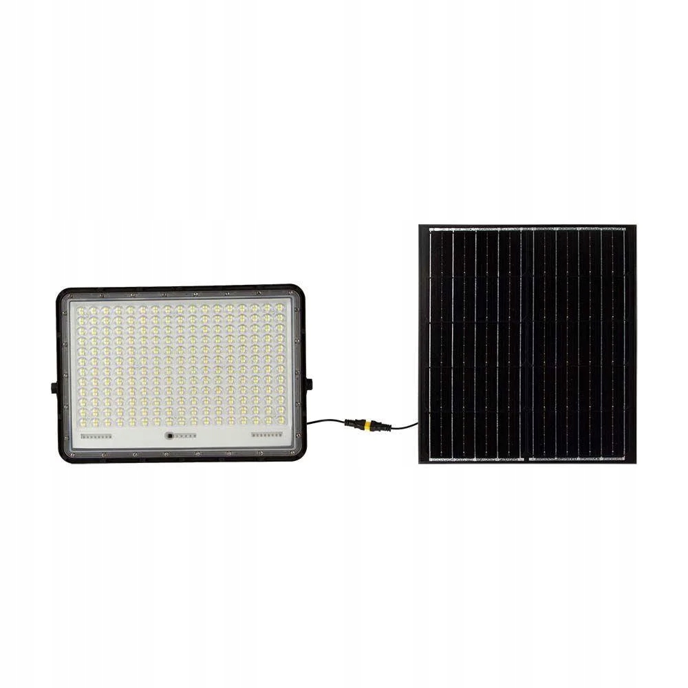 Solárny halogénový Led reflektor 30 W s diaľkovým ovládaním, studené svetlo, čierny V-tac