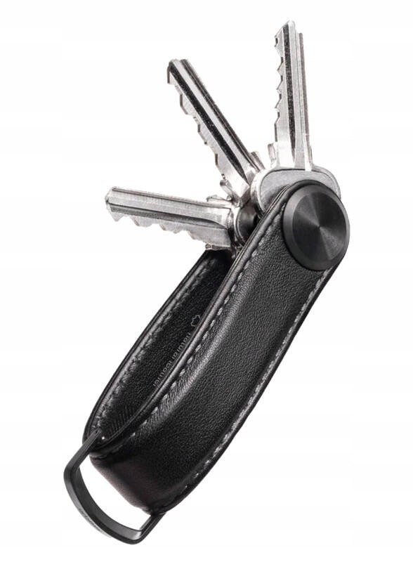 Kožené pouzdro na klíče Orbitkey Key Organiser Pro blackout
