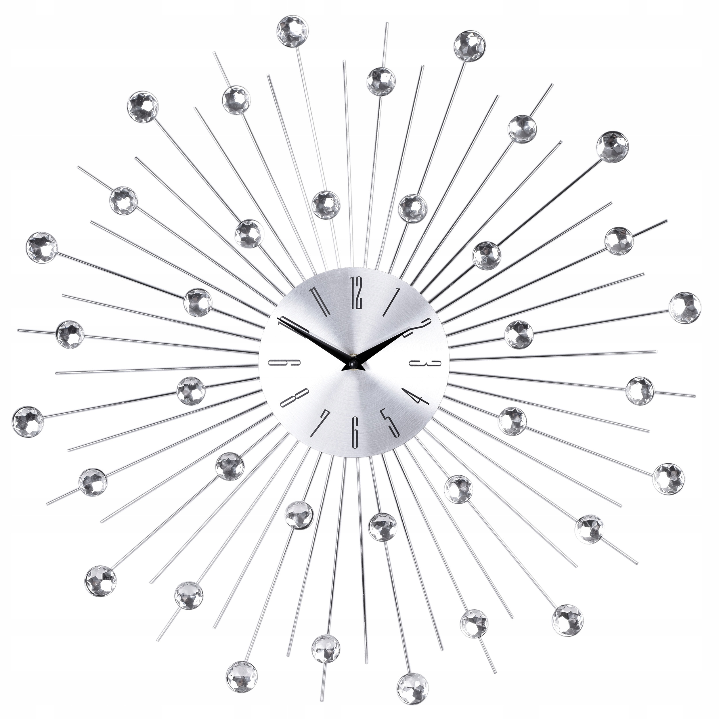 

Zegar Ścienny Cristal Kryształy Słońce Glamour 50