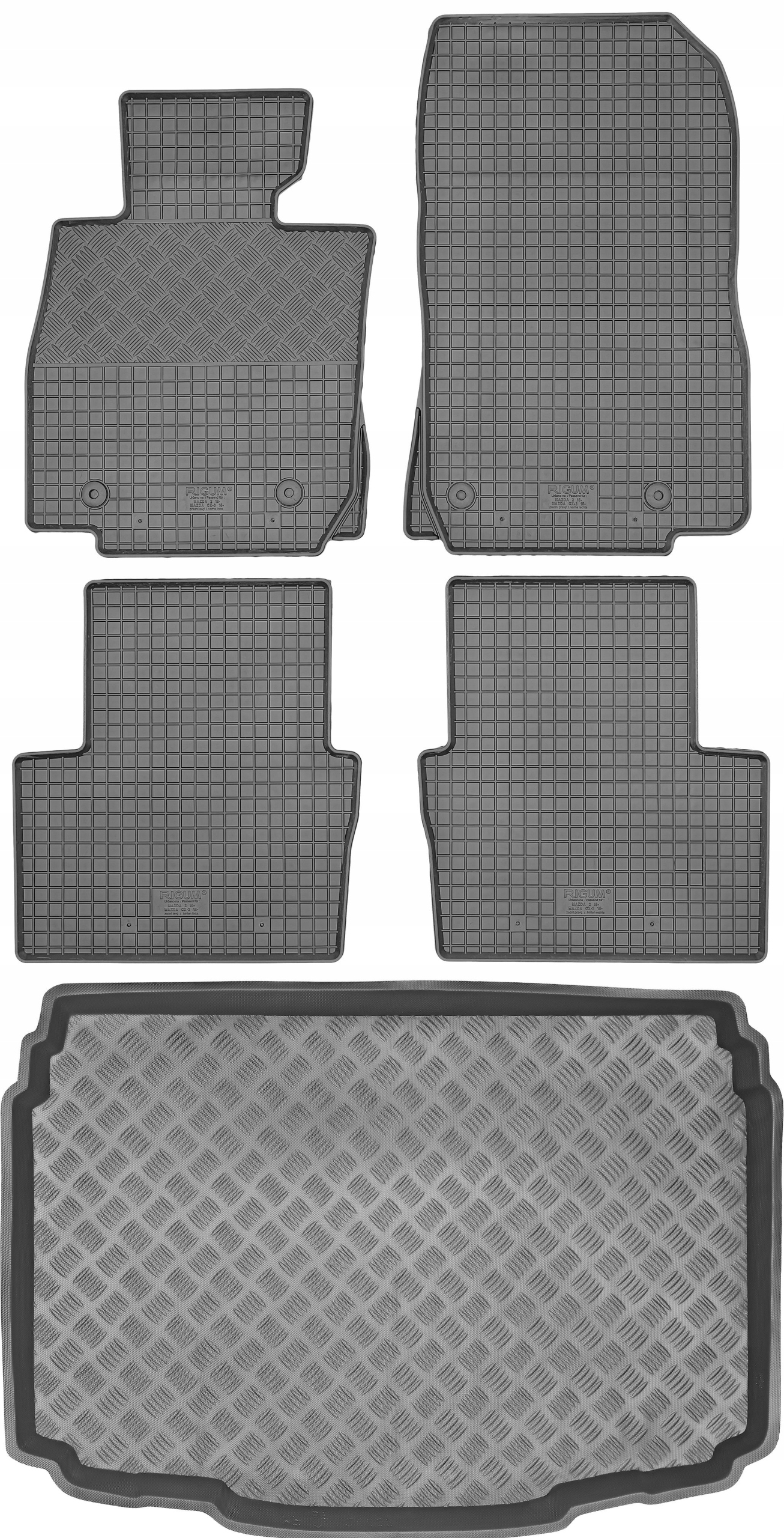 Mazda CX-3 Crossover od roku 2019 Sada Gumové rohože rohož