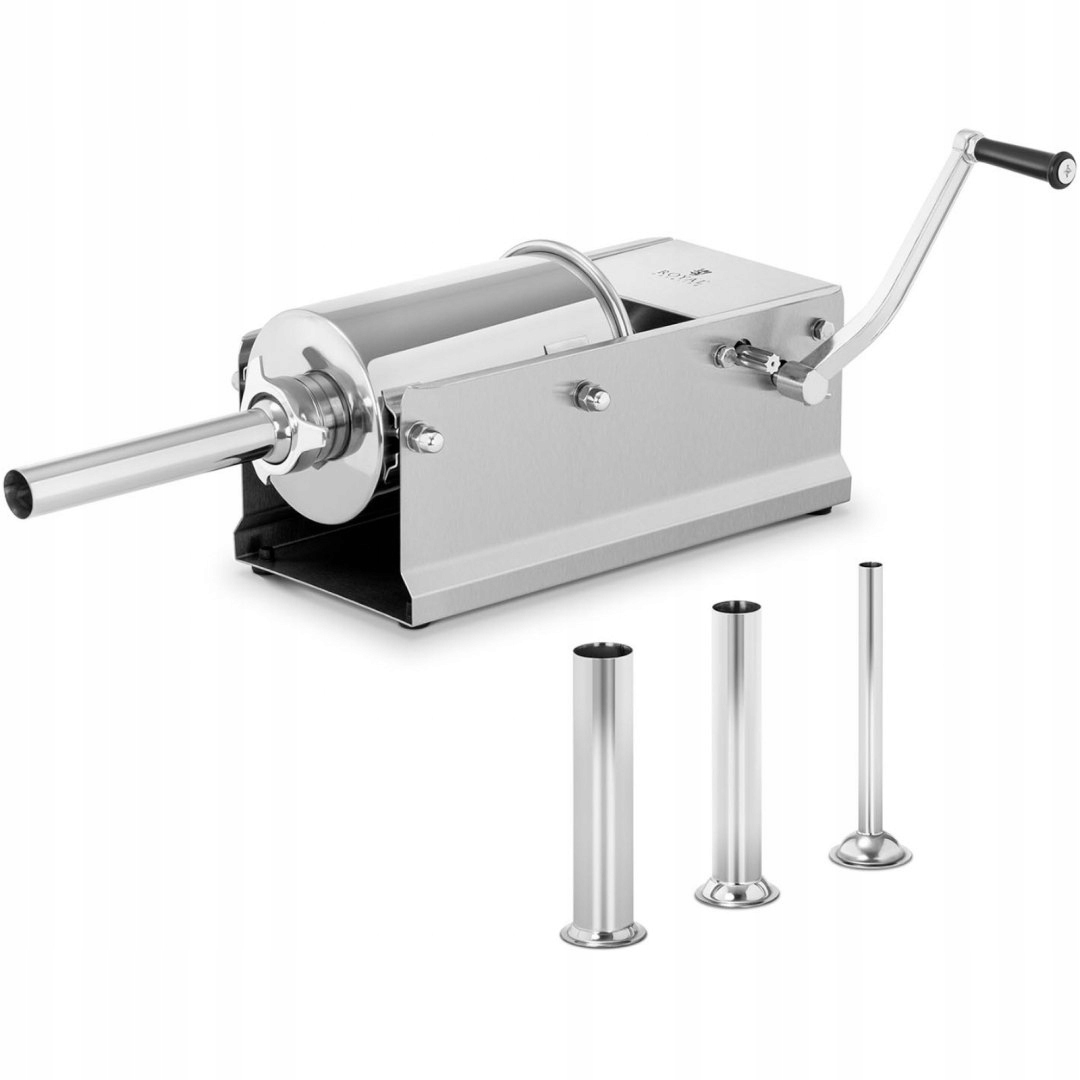 Nadziewarka napełniacz szpryca do kiełbas ręczna pozioma 3 l + 4 lejki Stan opakowania oryginalne