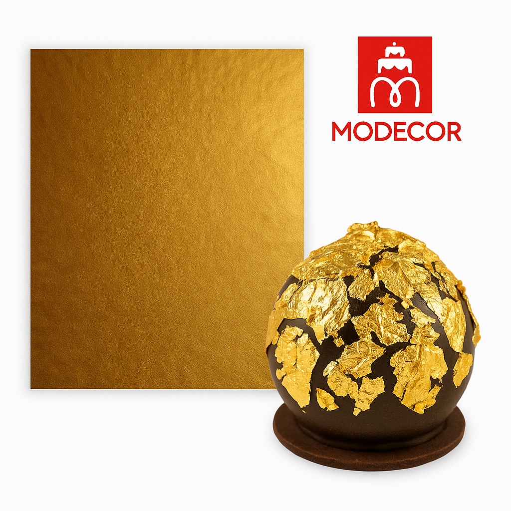 Zlato jedlé cukrářské listy 2x26x35 Modecor italský dekorace dorty