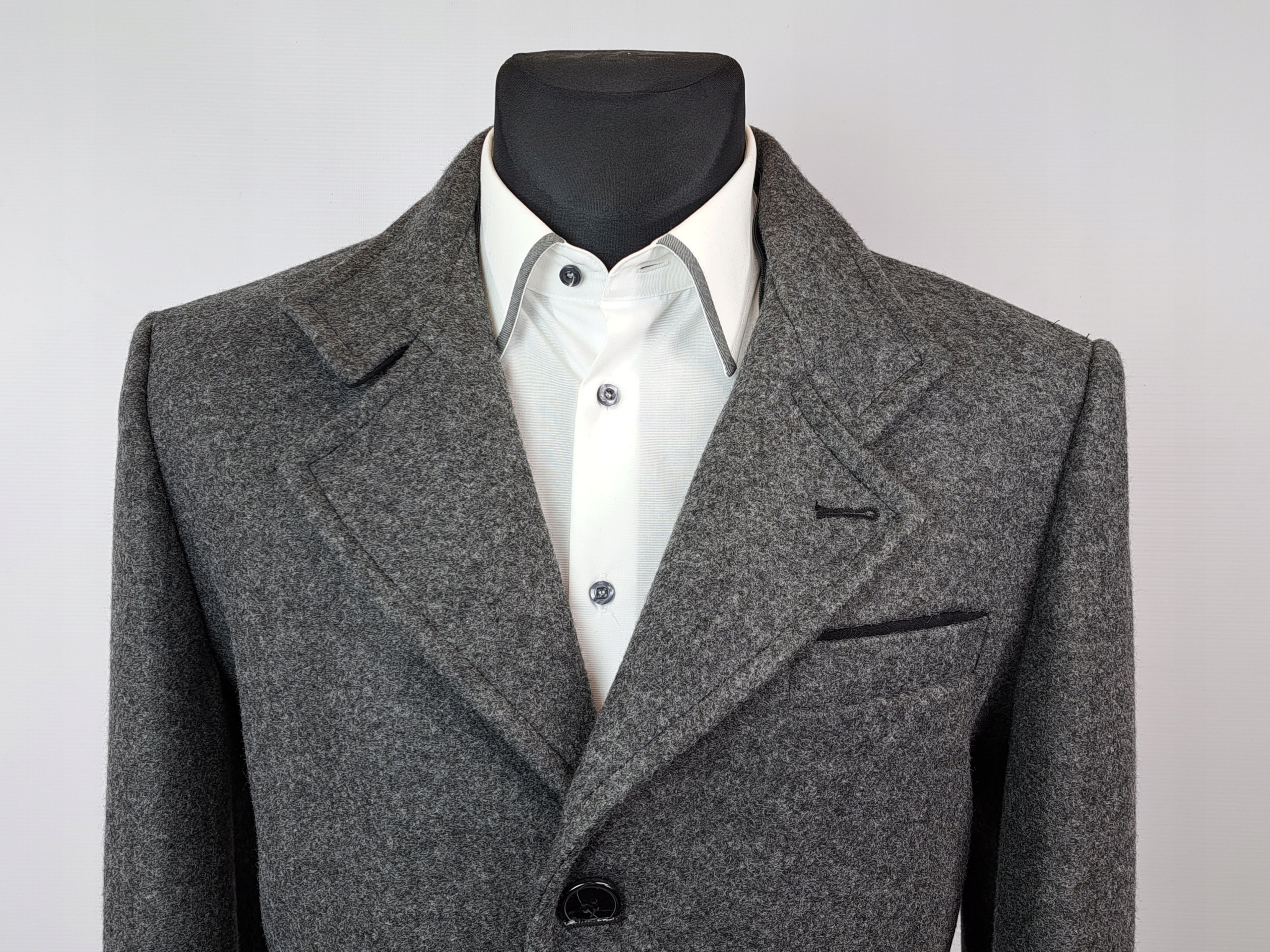 SZARY PŁASZCZ KURTKA JESIONKA SLIMFIT R 58/176 Kolor szary