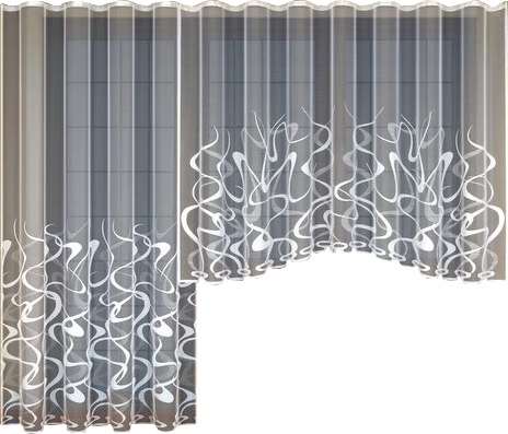 

Firanki Balkon tasma gotowa 200x230 Haft gładka