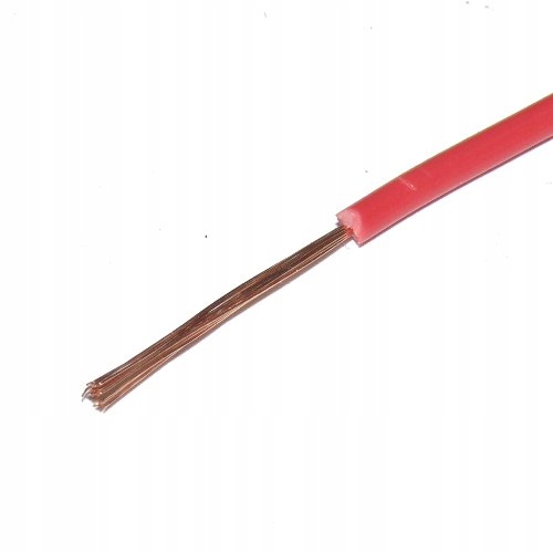 

LgY 0,12mm 500V czerwony kabel przewód 10m