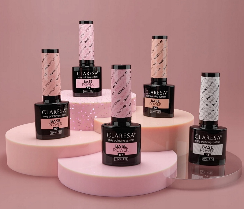 CLARESA BAZA BASE POWER BEZKWASOWA BUDUJĄCA DO HYBRYDY 04 Pojemność 5 ml