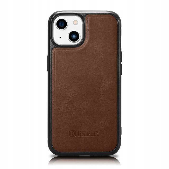 Etui iCarer Leather Oil Wax do IPhone 14