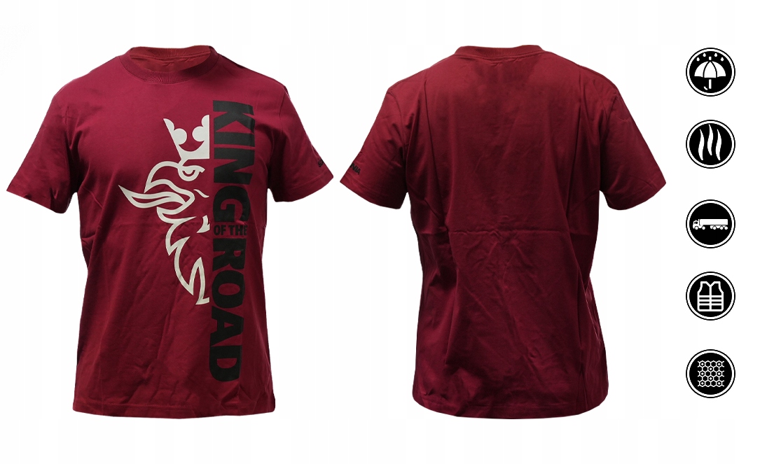 ORYGINALNA KOSZULKA KIEROWCY T-SHIRT SCANIA KING OF THE ROAD ROZMIAR XXL Stan opakowania oryginalne