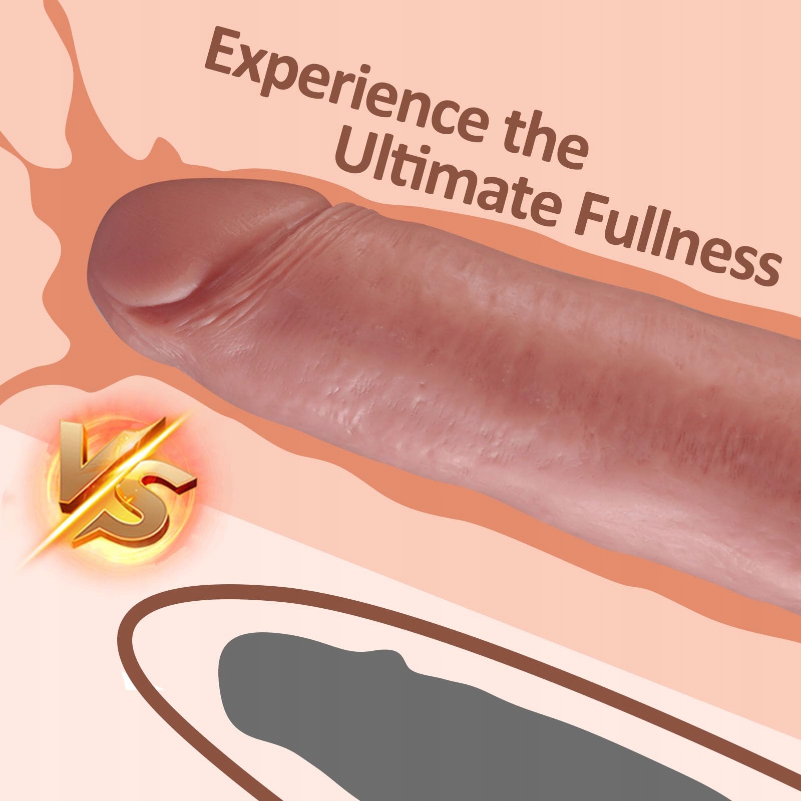 SHKANLA Duży Realistyczny Dildo Silikonowy 31,5 cm z Przyssawką — miniatura 6
