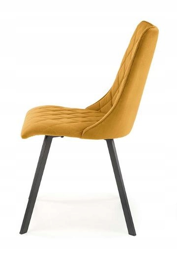 Hitowe krzesło K-450 Halmar Musztardowe, curry, czarne metalowe nóżki Kod producenta V-CH-K/450-KR-MUSZTARDOWY