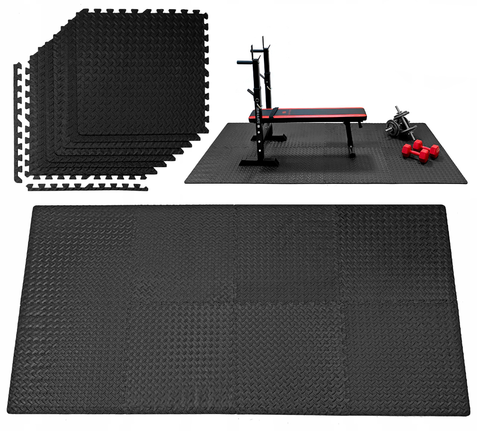 Gruba Mata ochronna Puzzle Pod Sprzęt do ćwiczeń Na Siłownię domowa 223x114