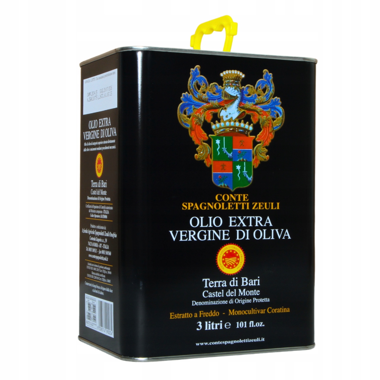 Spagnoletti Oliwa z Oliwek Extra Vergine Włochy Puszka 3L