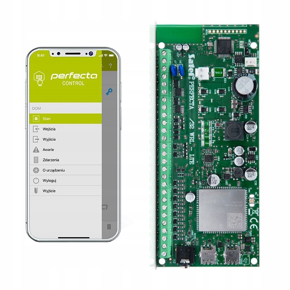 SATEL PERFECTA 32-LTE CENTRALA PŁYTA GŁÓWNA Waga produktu z opakowaniem jednostkowym 2.75 kg