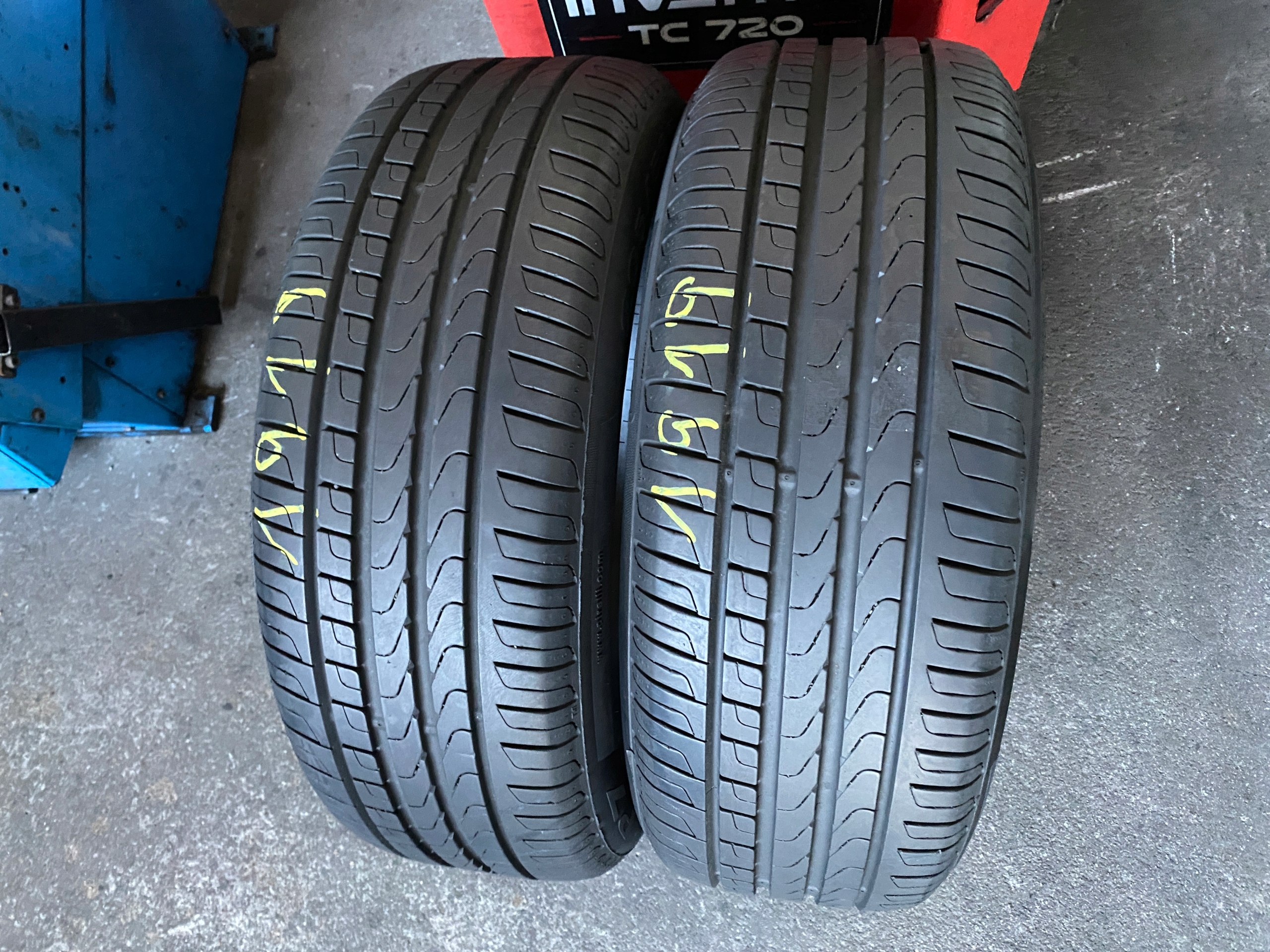 2 tyres summer 205/55R17 Pirelli Cinturato P7 7mm