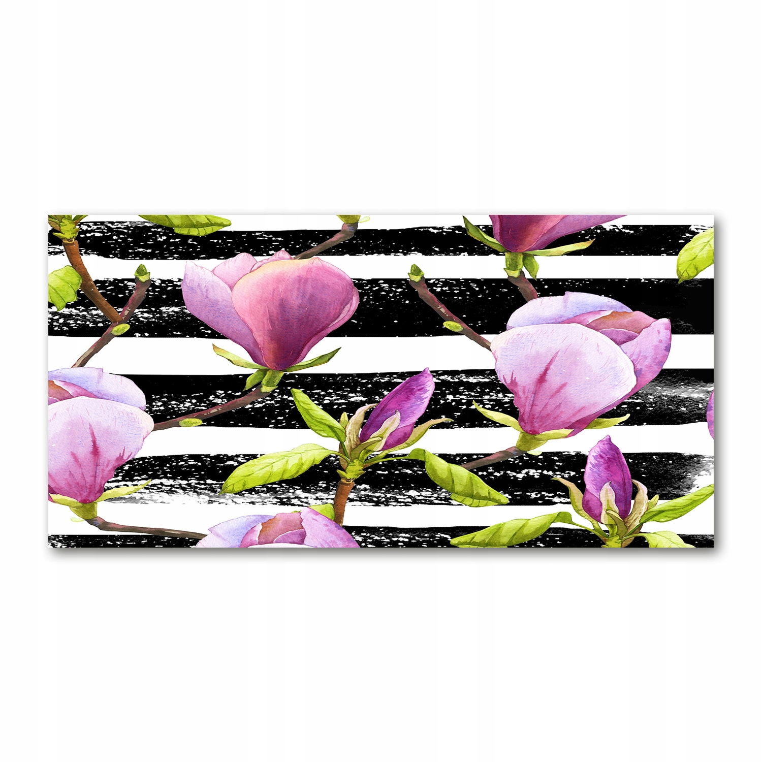 

Foto obraz akryl zdjęcie Magnolia paski 120X60 cm