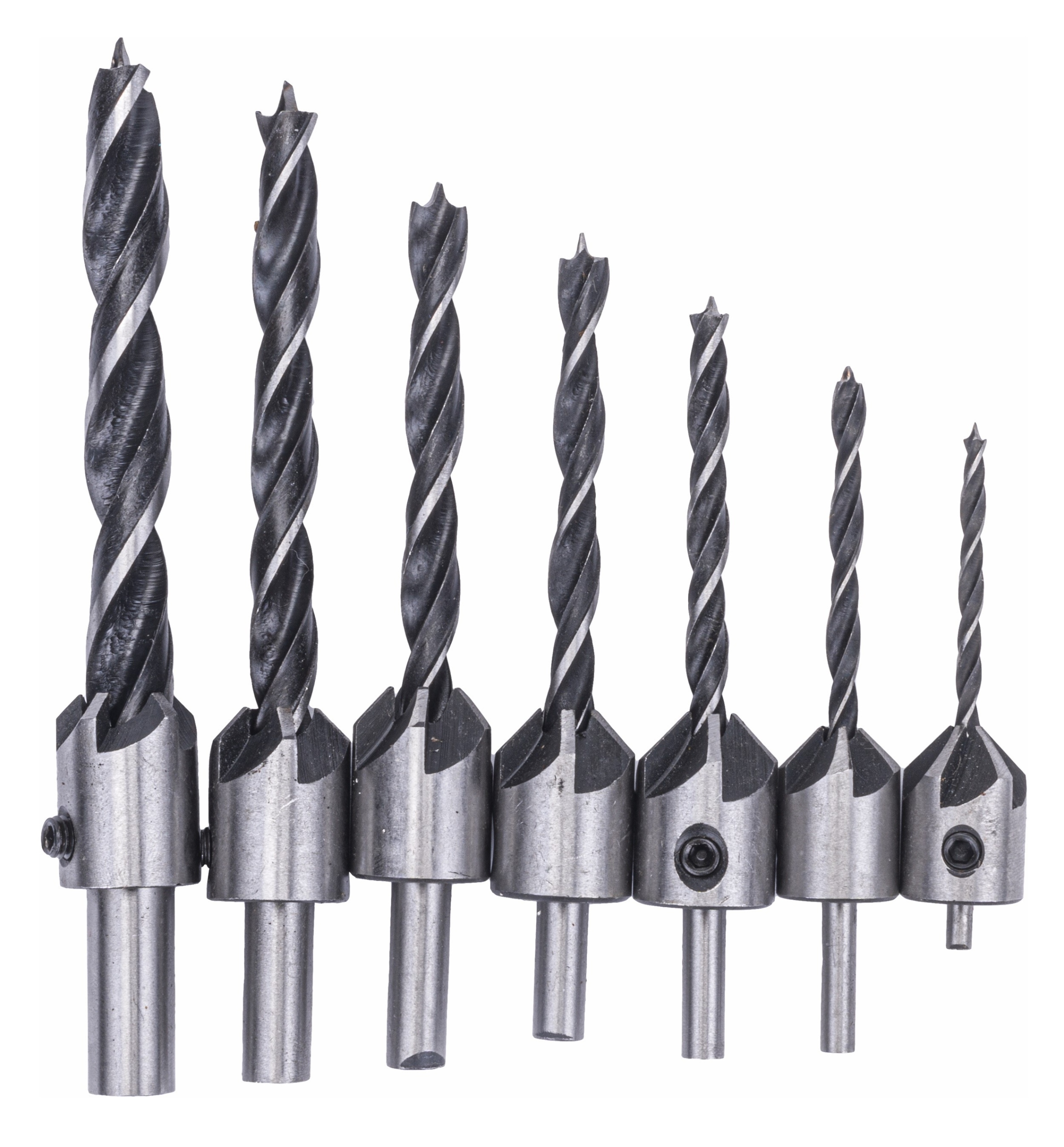 Zestaw WIERTEŁ do Drewna z Pogłębiaczem Wiertła 7 Marka Powermat