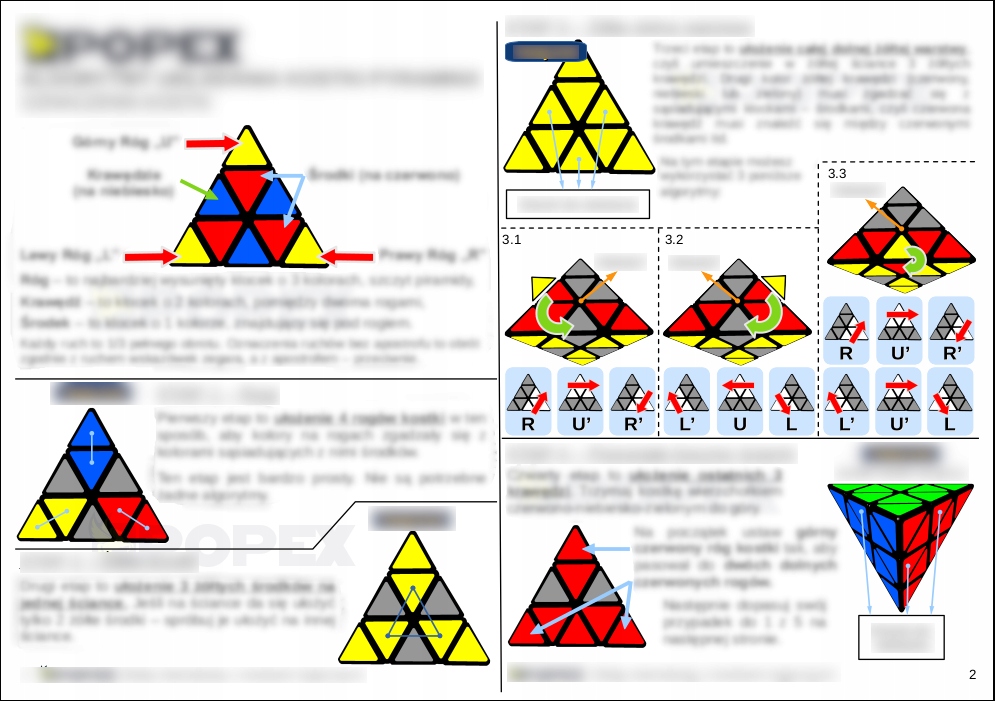 KOSTKA PIRAMIDA MOYU ZABAWKA + ALGORYTMY SAMOUCZEK PREZENT DZIEŃ OJCA TATY Baterie rUBIKOM