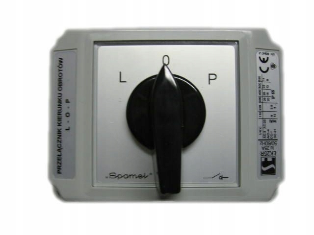 Vačkový spínač v pouzdře 25A (L-0-P) Spamel