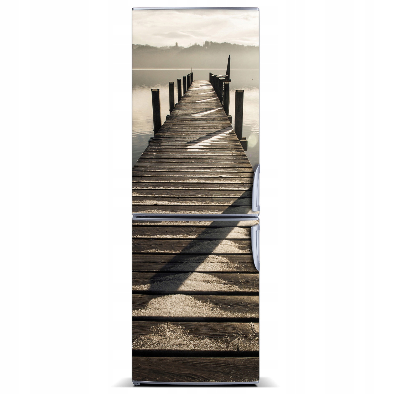 

Magnes Tapeta na lodówkę Drewniane molo 60x180