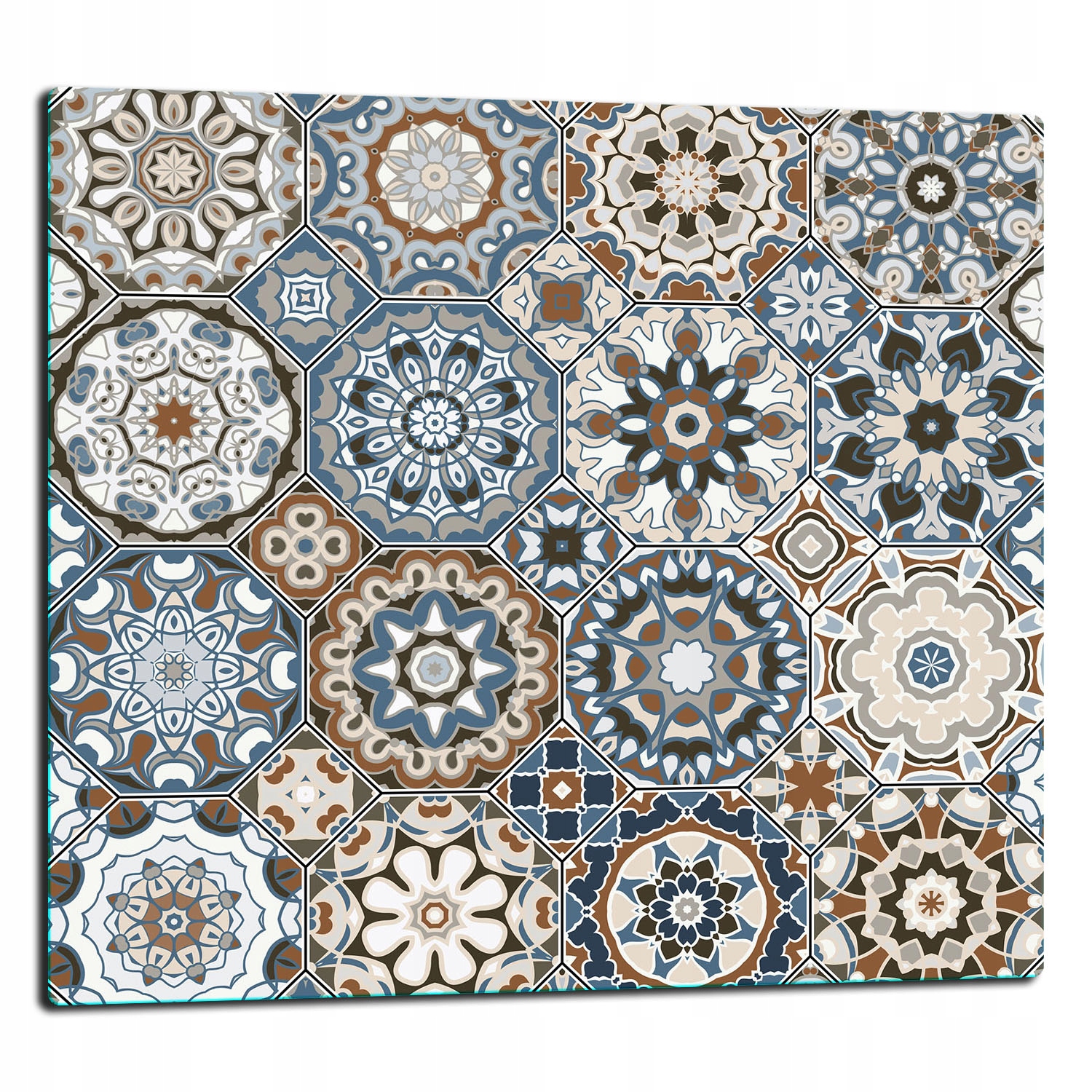 Skleněná Deska Ochranný Panel 65x60 Mozaika Tvrzené sklo
