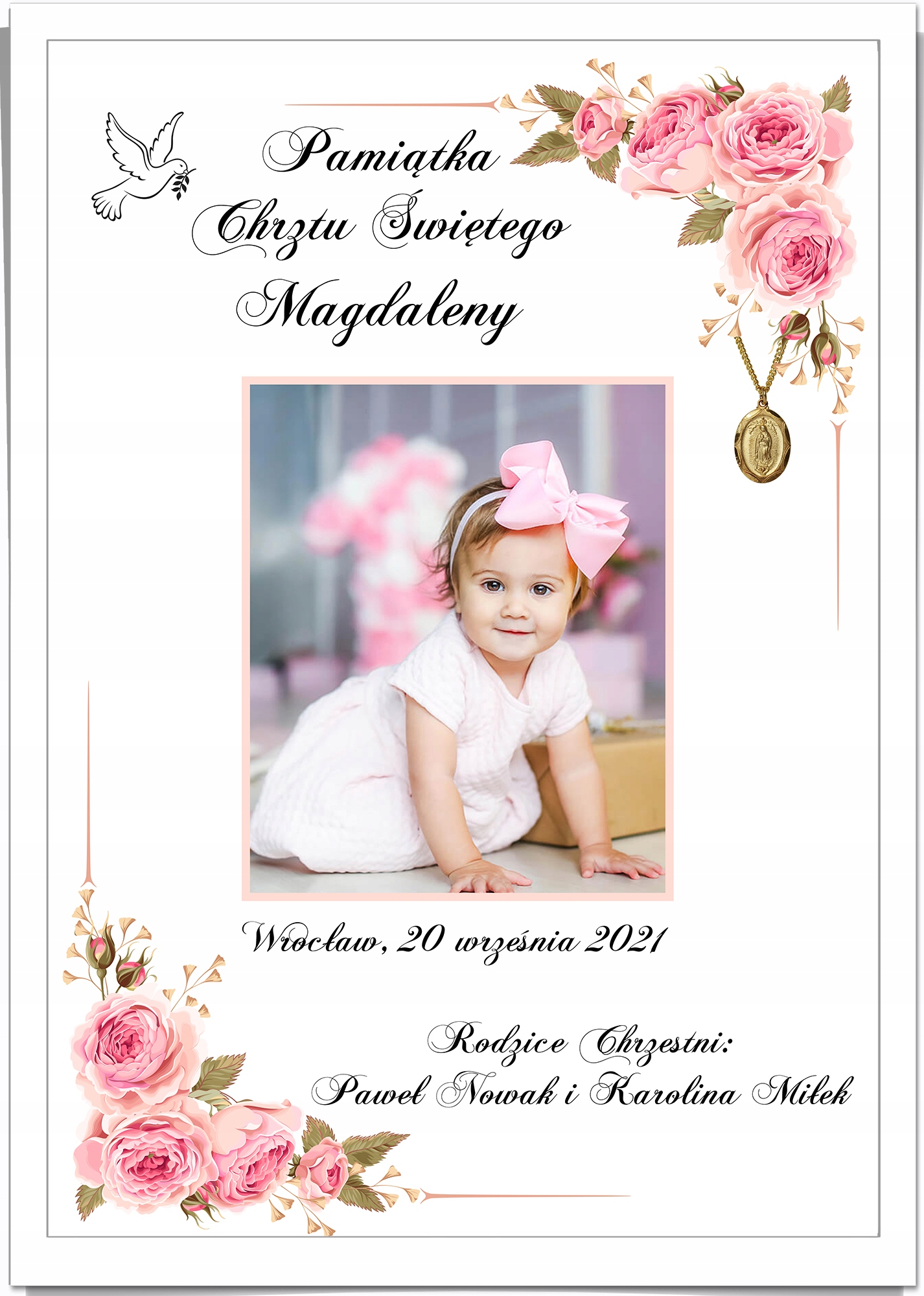 Сувенир Крещения Святого A4 W5 Крещение Плакат