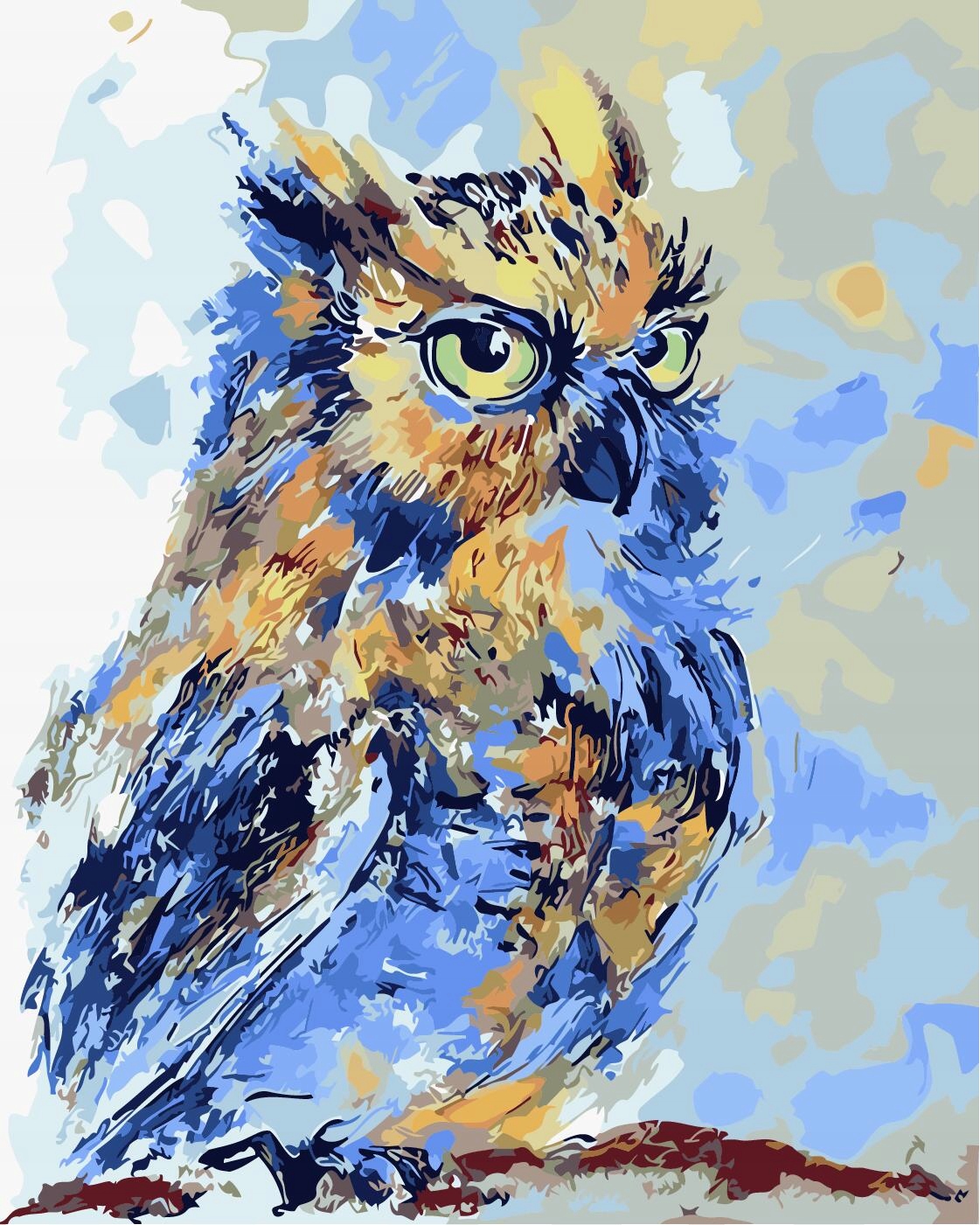 Malování podle čísel sada Artimento Sova