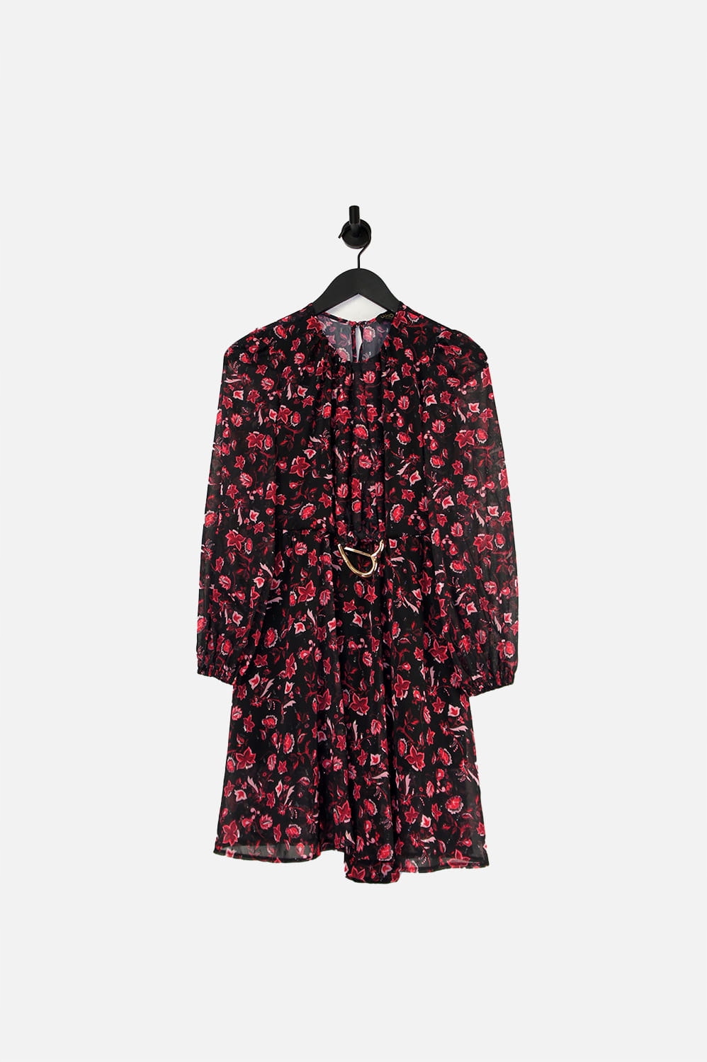 Liu Jo Černá Šaty Se Vzorem Pásek (M)