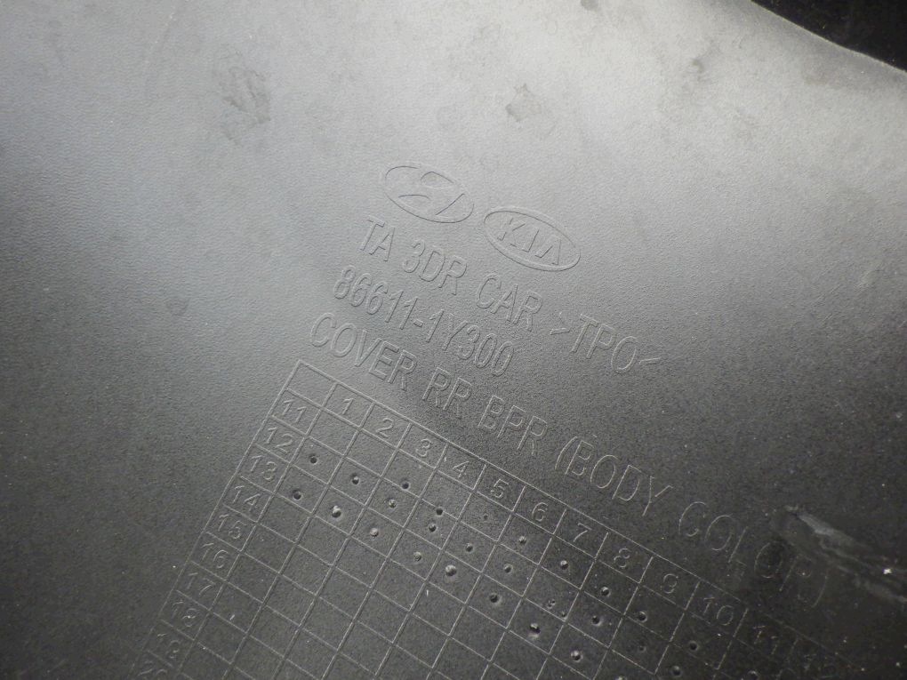 KIA PICANTO 2 II 11- bumper rear rear part