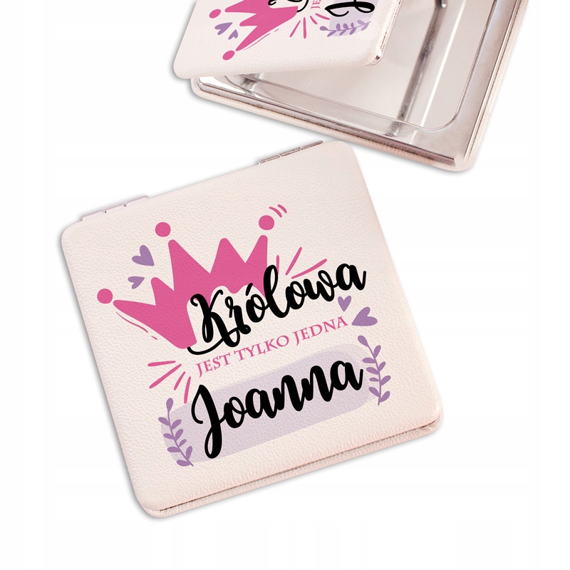 

Lusterko kieszonkowe skórzane Królowa Personalizow