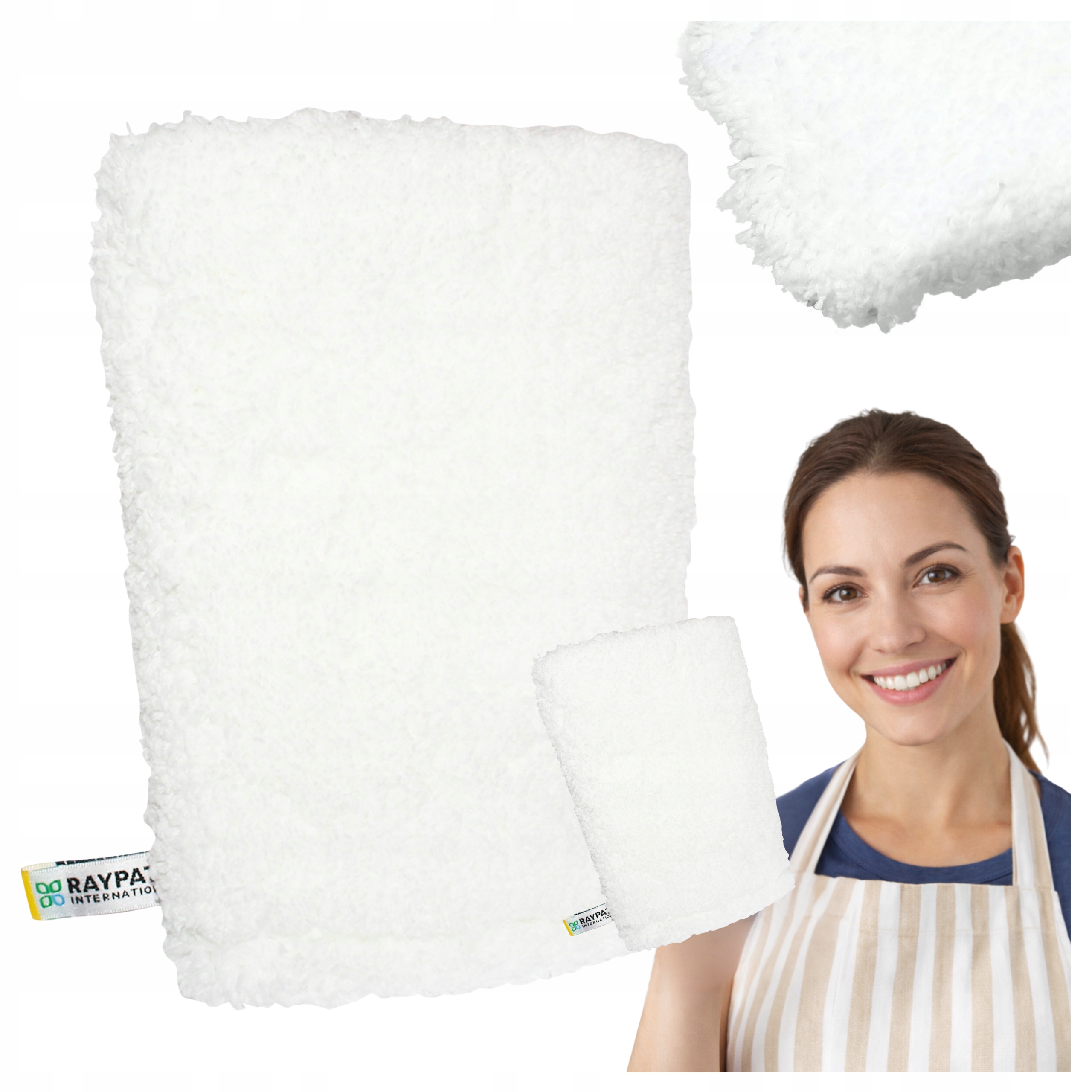 Raypath Rukavice Bílá M 15x22 cm Nova pro čištění a mokré čištění